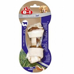 8in1 Delights Bones Biftekli Ağız Bakım Kemiği Köpek Ödülü Small 35 Gr - 8in1