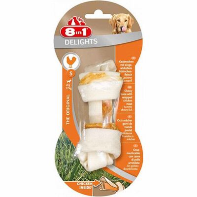 8in1 Delights Bones Düğümlü Tavuklu Ağız Bakım Kemik Köpek Ödülü Small 35 Gr - 2