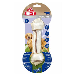 8in1 Delights Bones Biftekli Ağız Bakım Kemiği Köpek Ödülü Large 85 Gr - 8in1