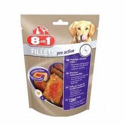 8in1 Fillets Pro Active Tavuk Fileto Köpek Ödülü Small 80 Gr - 8in1