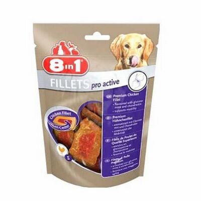 8in1 Fillets Pro Active Tavuk Fileto Köpek Ödülü Small 80 Gr - 1