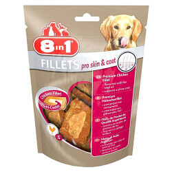 8in1 Fillets Pro Skin ve Coat Tavuk Fileto Köpek Ödülü Small 80 Gr - 8in1