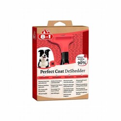 8in1 Perfect Coat DeShedder Furminator Orta Irk Köpek Tarağı Medium - 8in1