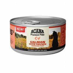 Acana Premium Pate Somonlu ve Tavuklu Ezme Yetişkin Kedi Konservesi 85 Gr - Acana