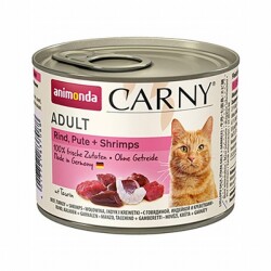 Animonda Carny Hindi Etli Karidesli Yetişkin Kedi Konservesi 200 Gr - Animonda