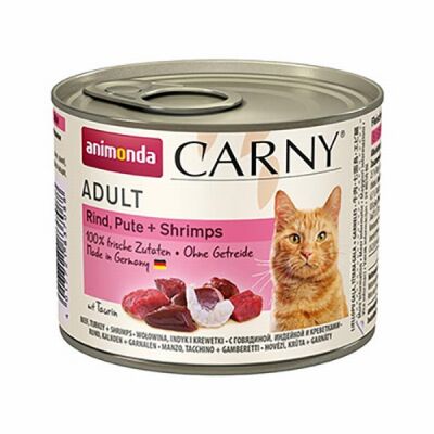 Animonda Carny Hindi Etli Karidesli Yetişkin Kedi Konservesi 200 Gr - 1