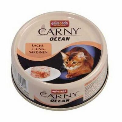 Animonda Carny Ocean Somonlu ve Sardalyalı Yetişkin Kedi Konservesi 80 Gr - 1