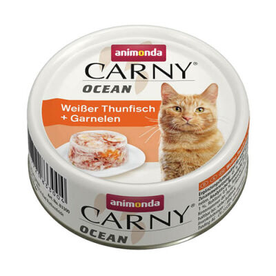 Animonda Carny Ocean Ton Balıklı ve Karidesli Yetişkin Kedi Konservesi 80 Gr - 1