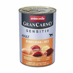 Animonda GranCarno Sensitive Tavuklu ve Pirinçli Yetişkin Köpek Konservesi 400 Gr - Animonda