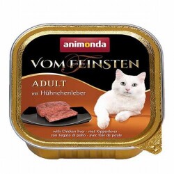 Animonda Vom Feinsten Tavuklu ve Ciğerli Yetişkin Kedi Konservesi 100 Gr - Animonda