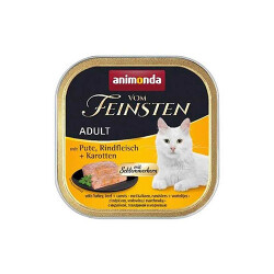 Animonda Vom Feinsten Hindi Sığır ve Havuçlu Yetişkin Kedi Konservesi 100 Gr - Animonda