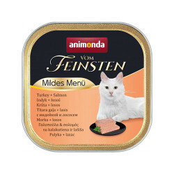 Animonda Vom Feinsten Hindili ve Somonlu Kısırlaştırılmış Kedi Konservesi 100 Gr - Animonda