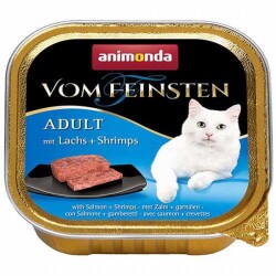 Animonda Vom Feinsten Somonlu ve Karidesli Yetişkin Kedi Konservesi 100 Gr - Animonda