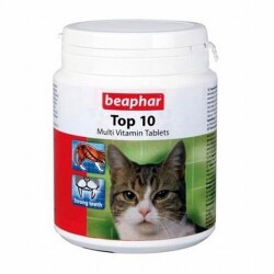 Beaphar Top 10 Kedi Multi Vitamin Tableti 180 Adet - Beaphar