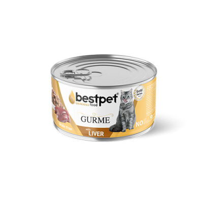 BestPet Gurme Jelly Ciğerli Tahılsız Yetişkin Kedi Konservesi 85 Gr - 1