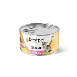 BestPet Gurme Jelly Tavuklu Tahılsız Yavru Kedi Konservesi 85 Gr - Bestpet