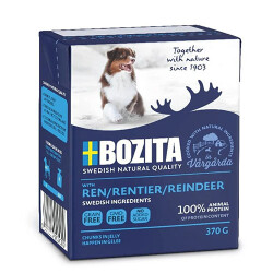 Bozita Chunks Jelly Natural Soslu Parça Ren Geyikli Tahılsız Yetişkin Köpek Konservesi 370 Gr - Bozita
