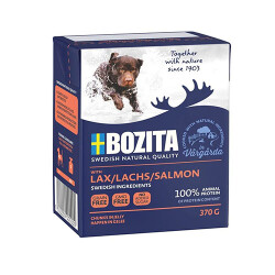 Bozita Chunks Jelly Natural Soslu Parça Somonlu Tahılsız Yetişkin Köpek Konservesi 370 Gr - Bozita