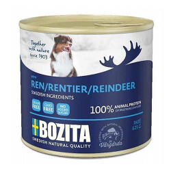 Bozita Natural Pate Ren Geyikli Tahılsız Yetişkin Köpek Konservesi 625 Gr - Bozita