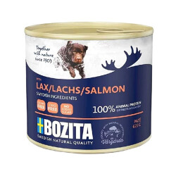 Bozita Natural Pate Somonlu Tahılsız Yetişkin Köpek Konservesi 625 Gr - Bozita