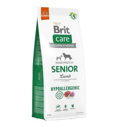 Brit Care Hipoalerjenik Kuzulu ve Pirinçli Tüm Irklar İçin Yaşlı Köpek Maması 12 Kg - Brit Care