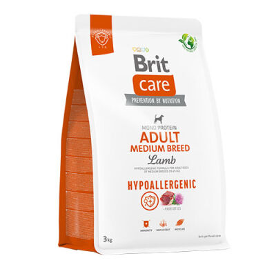 Brit Care Hypoallergenic Adult Medium Breed Kuzulu Orta Irk Yetişkin Köpek Maması 3 Kg B72215 - 1