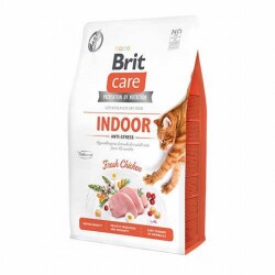 Brit Care İndoor Anti Stress Hypoallergenic Tavuklu Tahılsız Yetişkin Kedi Maması 2 Kg - Brit Care