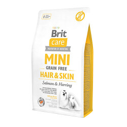 Brit Care Mini Hair Skin Somonlu ve Ringa Balıklı Küçük Irk Tahılsız Yetişkin Köpek Maması 2 Kg B70782 - Brit Care