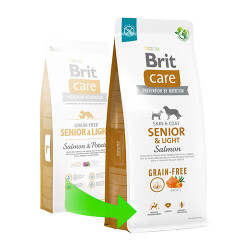 Brit Care Skin Coat Senior Light Somonlu Tahılsız Light Yaşlı Köpek Maması 3 Kg - Brit Care