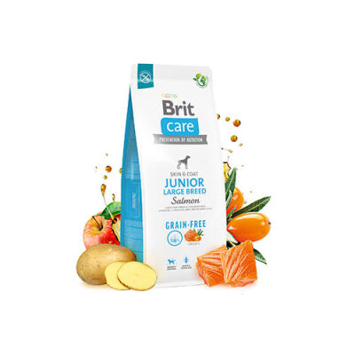 Brit Care Skin Coat Somonlu Büyük Irk Tahılsız Yavru Köpek Maması 12 Kg B72201 - 2