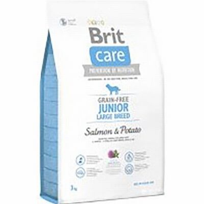 Brit Care Skin Coat Somonlu Büyük Irk Tahılsız Yavru Köpek Maması 3 Kg - 1