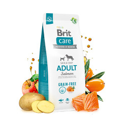 Brit Care Skin Coat Somonlu Tahılsız Yetişkin Köpek Maması 12 Kg B72198 - Brit Care