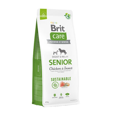 Brit Care Sustainable Senior Chicken & Insect Tavuklu ve Larva Proteinli Yaşlı Köpek Maması 12 Kg - 1