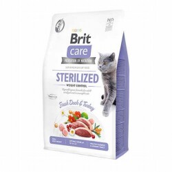 Brit Care Hypoallergenic Kilo Dengeleyici Ördekli Tahılsız Kısırlaştırılmış Kedi Maması 2 Kg B71294 - Brit Care