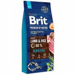 Brit Premium By Nature Adult Sensitive Lamb Kuzulu Yetişkin Köpek Maması 8 Kg B70844 - Brit Care