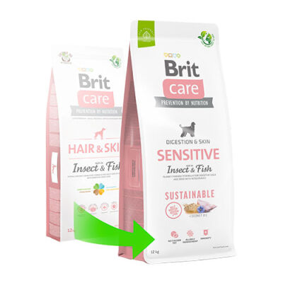 Brit Sustainable Sensitive Balık ve Böcek Proteinli Yetişkin Köpek Maması 12 Kg - 3