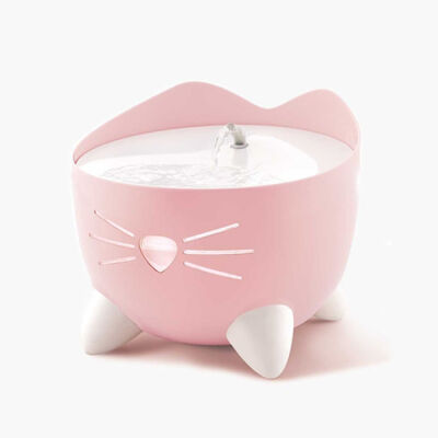 Catit Pixi Fountain Led Seviye Göstergeli Otomatik Kedi Su Sebili 2 Lt Pembe - 1