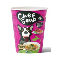 Chef Soup Dana Eti Bezelye Havuçlu Orta ve Büyük Irk Köpekler İçin Hazır Çorba 50 Gr - Chef Soup