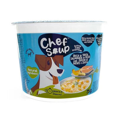 Chef Soup Somon Patates Bal Kabaklı Küçük ve Orta Irk Köpekler İçin Hazır Çorba 25 Gr - 1