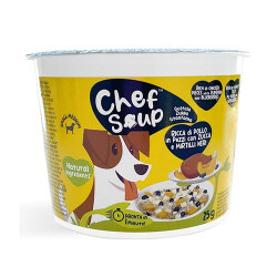 Chef Soup Tavuk Yaban Mersini Bal Kabaklı Küçük ve Orta Irk Köpekler İçin Hazır Çorba 25 Gr - Chef Soup