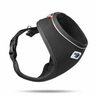 Curli Basic Air-Mesh Köpek Göğüs Tasması Black XL - 1