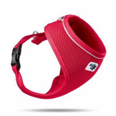 Curli Basic Air-Mesh Köpek Göğüs Tasması Red Large - 1