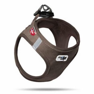 Curli Cord Vest Köpek Göğüs Tasması Brown 2XS - 1