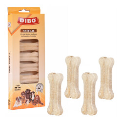 Dibo Beyaz Press Kemik Köpek Ödülü 8'li 20-25 Gr 7 Cm - Dibo