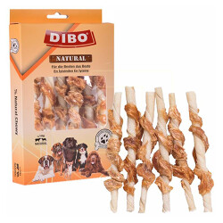 Dibo Tavuklu Burgu Çubuk Çiğneme Köpek Ödülü 50 Gr - Dibo