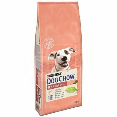 Dog Chow Adult Sensitive Somonlu Yetişkin Köpek Maması 14 Kg - 1