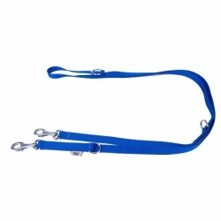 Doggie Dokuma Ayarlanabilir Eğitimci Köpek Gezdirme Tasması Royalblue 2x120-190 Cm - Doggie