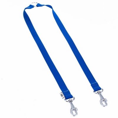 Doggie Dokuma İkili Köpek Gezdirme Aparatı Royalblue 2,5x70-60 Cm - 1