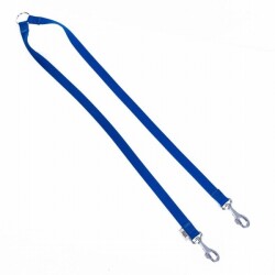 Doggie Dokuma İkili Köpek Gezdirme Aparatı Royalblue 2x60-60 Cm - Doggie