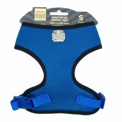 Doggie Havalı Dokuma Küçük Irk Köpek Göğüs Tasması Royalblue 1,5x25-35 Cm - 1